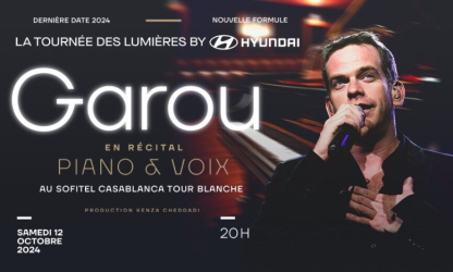 Garou à nouveau en concert à Casablanca pour la tournée des Lumières