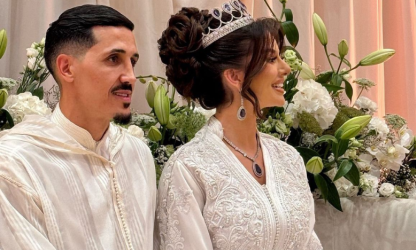 Fayçal Fajr a célébré son mariage avec le mannequin marocain Hana Ouamari