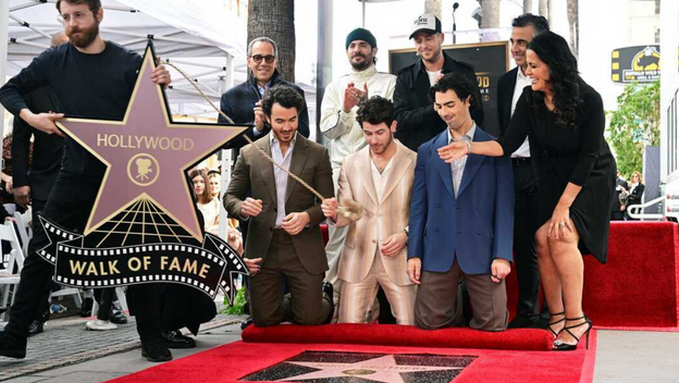 Le groupe pop-rock américain The Jonas Brothers, ont enfin leur étoile sur Hollywood Boulevard.