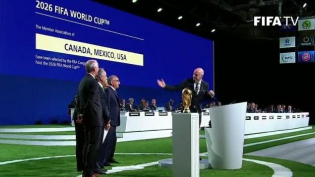 L’organisation de la Coupe du monde 2026 est attribué au trio Etats-Unis, Canada, Mexique