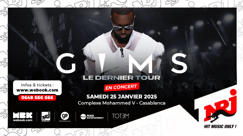 Gims enflamme Casablanca avec un show spectaculaire au Complexe Mohammed V !