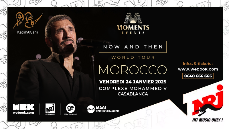 Kadim Al Sahir enflamme Casablanca lors d’un concert exceptionnel !